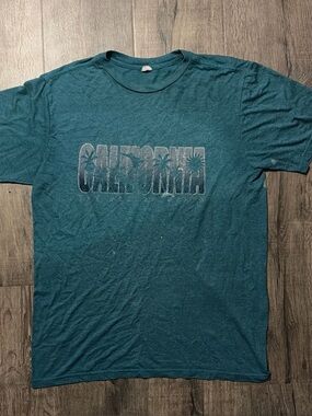California The Golden State Graphic T-Shirt Teal